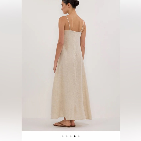 Dissh JEM NATURAL LINEN MAXI DRESS size 2 - Picture 4 of 10